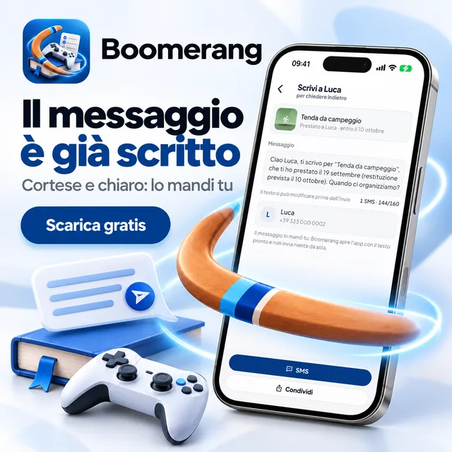 Il messaggio è già scritto, cortese e chiaro: lo mandi tu.