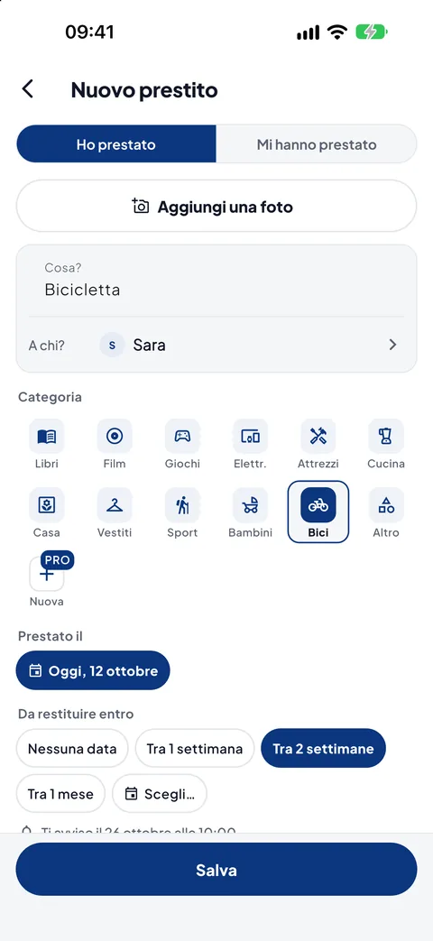Un prestito nuovo