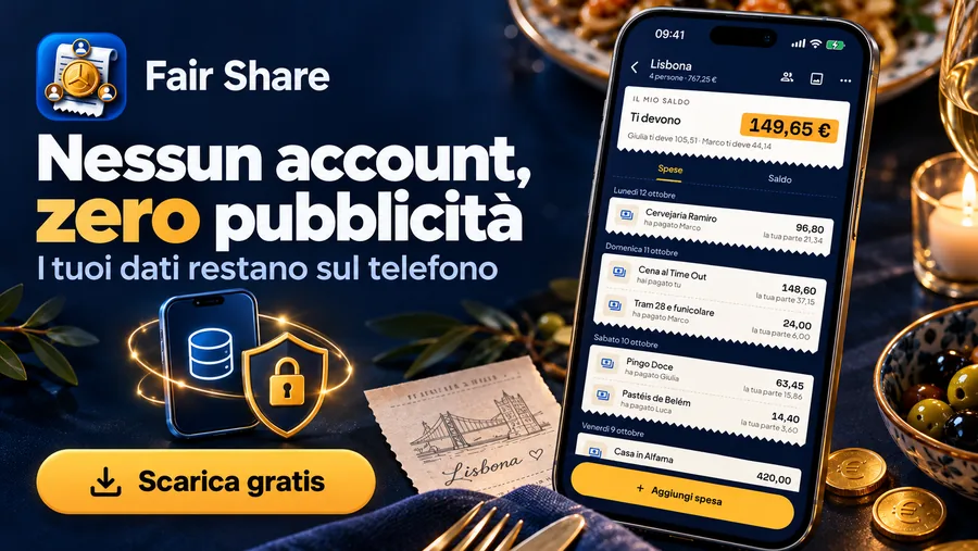 Nessun account, zero pubblicità: i tuoi dati restano sul telefono.