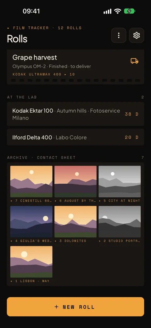 The archive as a contact sheet