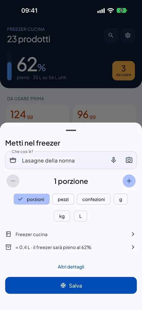 Dentro in tre tocchi, anche a voce o con una foto
