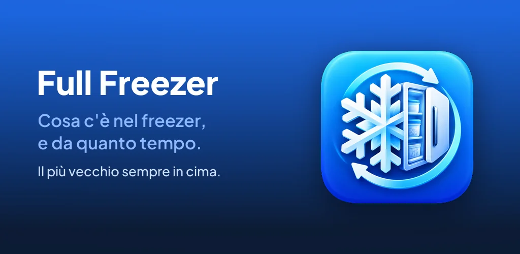 Full Freezer: cosa c'è nel freezer, e da quanto tempo. Il più vecchio sempre in cima.