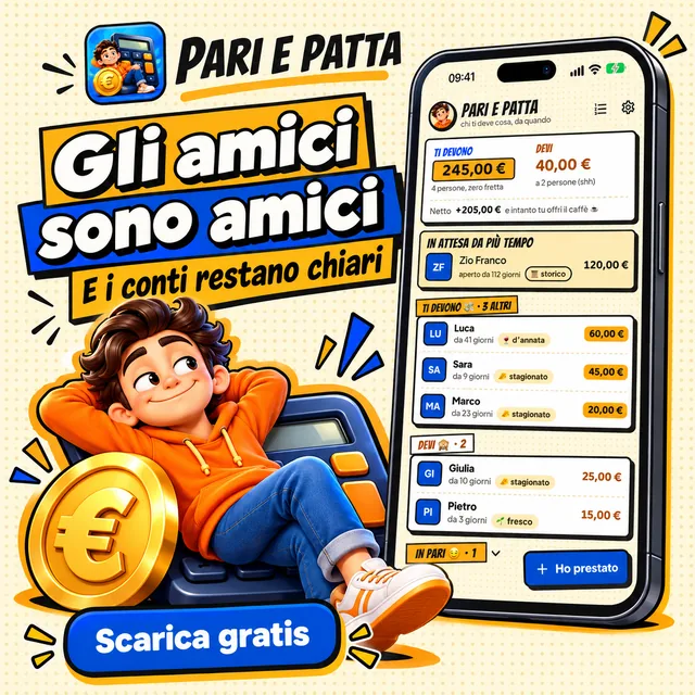 Gli amici sono amici, e i conti restano chiari.
