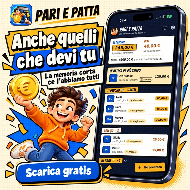 Anche quelli che devi tu: la memoria corta ce l'abbiamo tutti.