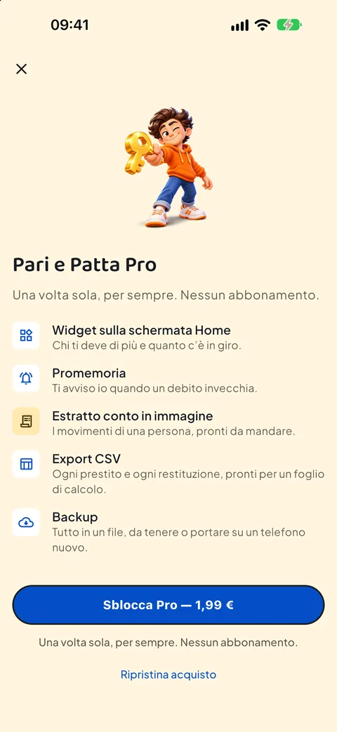Il Pro, un acquisto solo