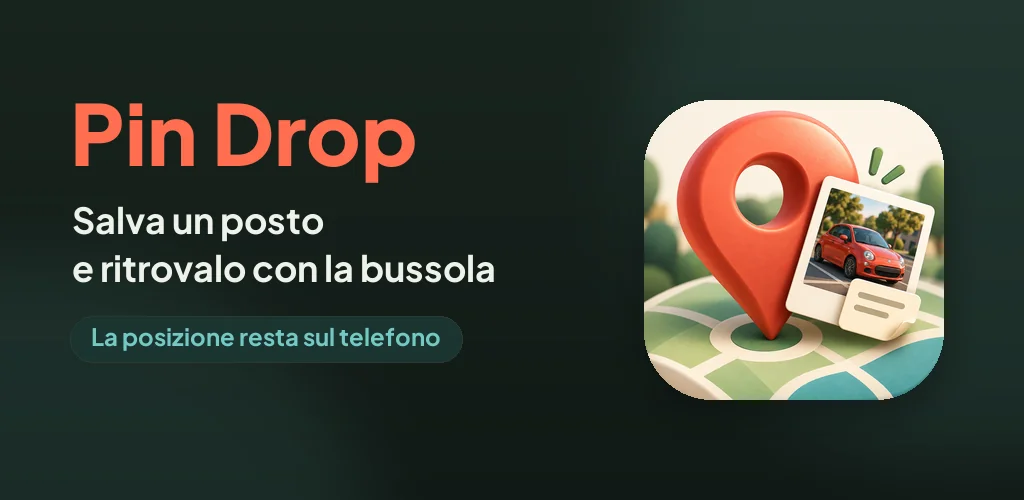 Pin Drop: salva un posto e ritrovalo con la bussola.