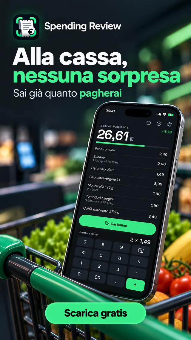 Alla cassa, nessuna sorpresa: sai già quanto pagherai.